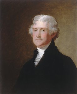 Thomas Jefferson, ok. 1821 (olej na drewnie)